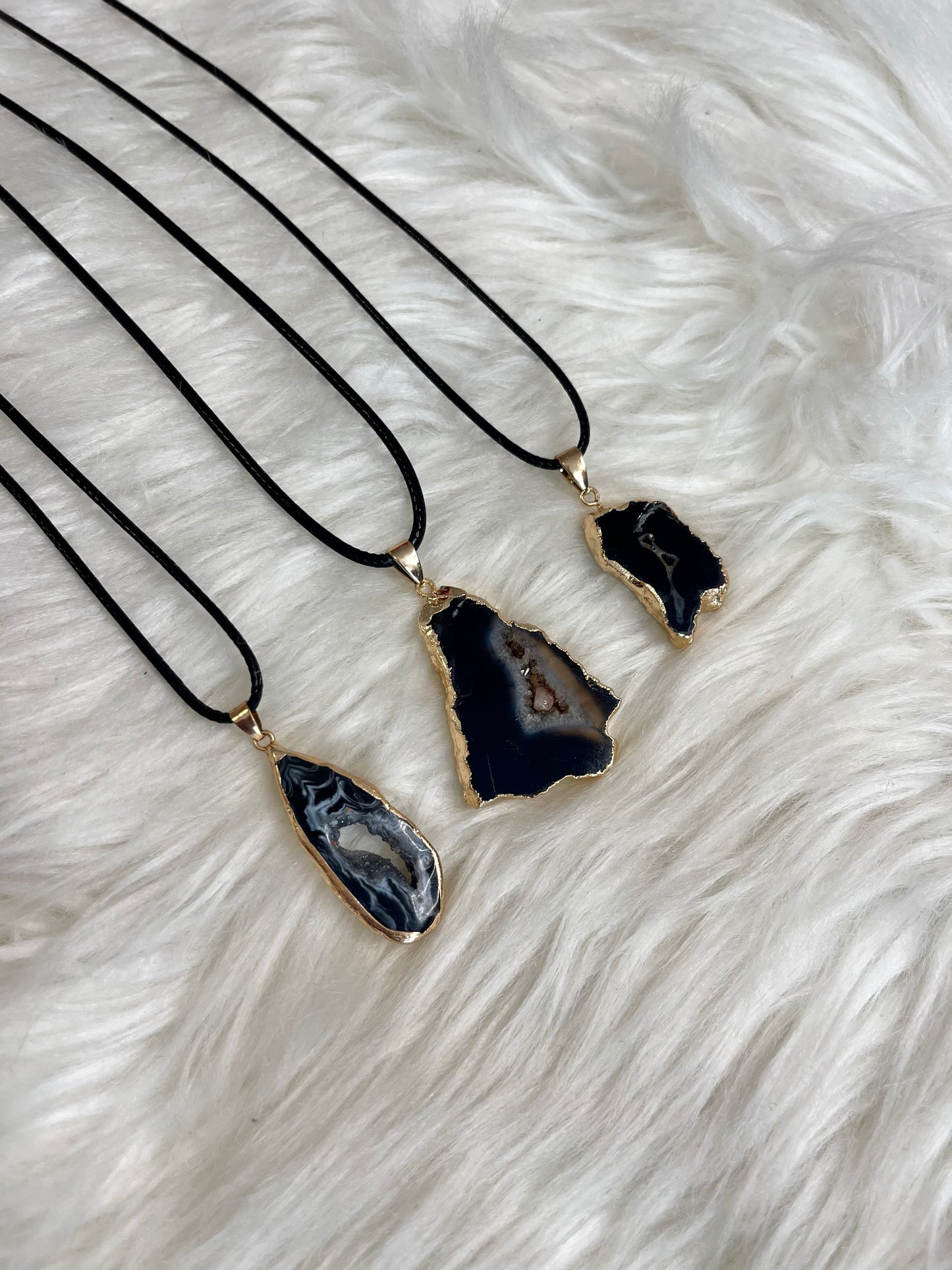 Onyx Agate Slab Necklace